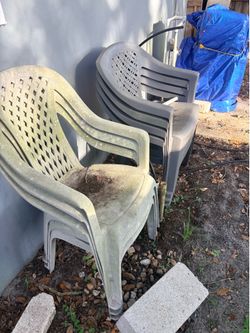 Plastic chairs
