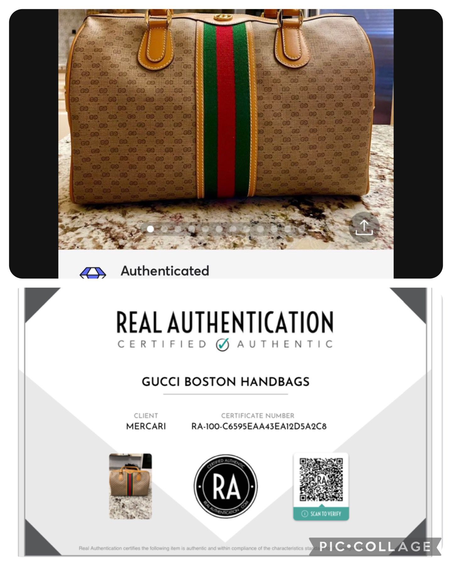 Gucci Authenticated Boston Handbag