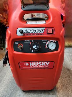 HUSKY  AIR  COMPRESSOR  AIR SCOOTER  PORTABLE COMPACT ELECTRIC 