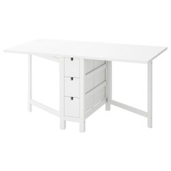 Extendable White Dining Table
