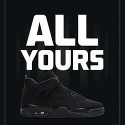 Air Jordan 4 Black Cat Size 10
