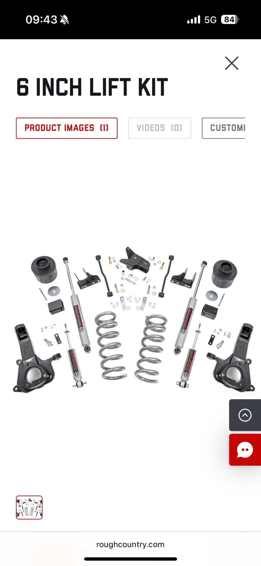 6” Lift Kit For 2wd Ram