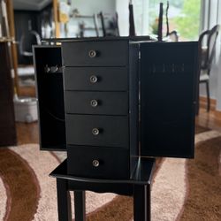 Black Jewelry Armoire