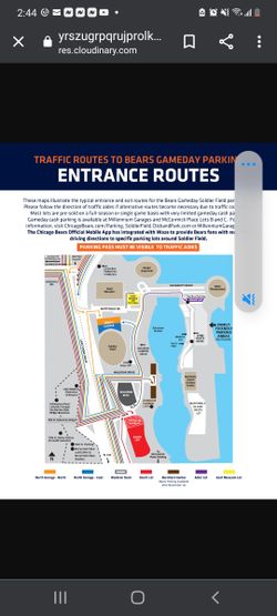 Chicago Bears Parking Waldron Deck