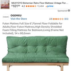OGEMXU Full Size Futon Mattress 6”