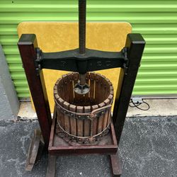 Antique wine press