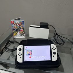 OLED Nintendo Switch + Smash Bros.
