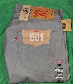 Gray 501 jeans