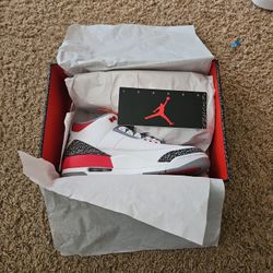 Jordan 3  Fire Red NEW DS