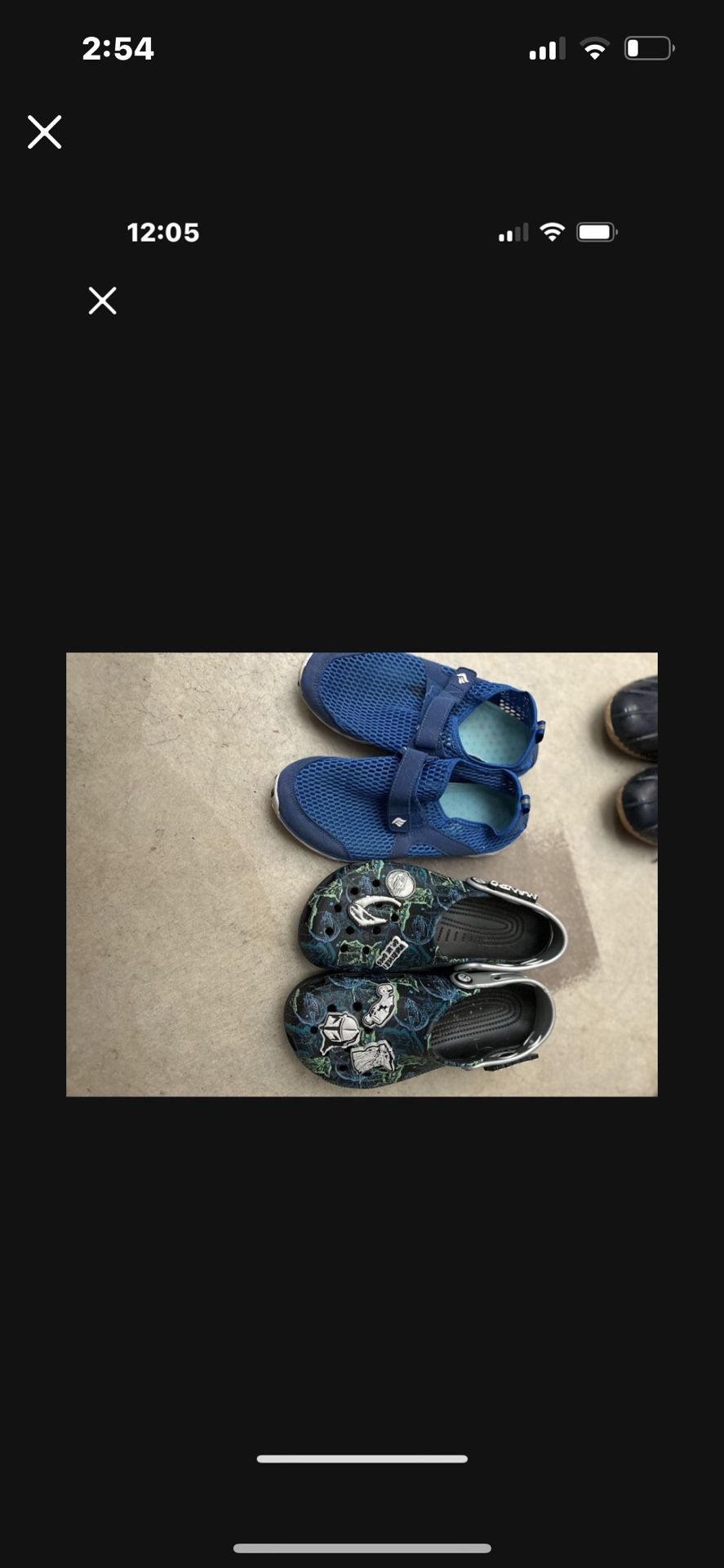 Boys Water Shoes Size 5