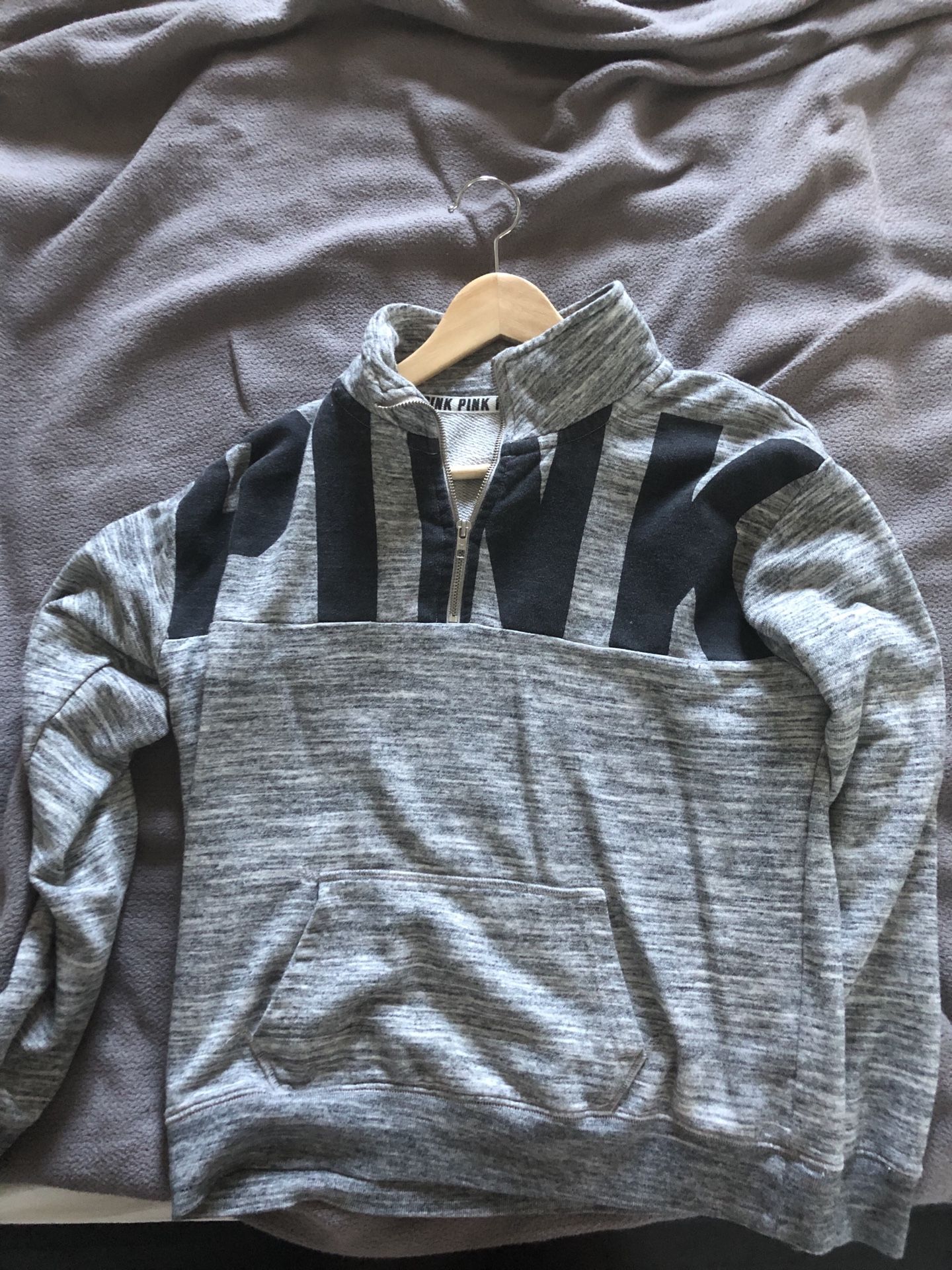 VS PINK Half zip up sweatshirt