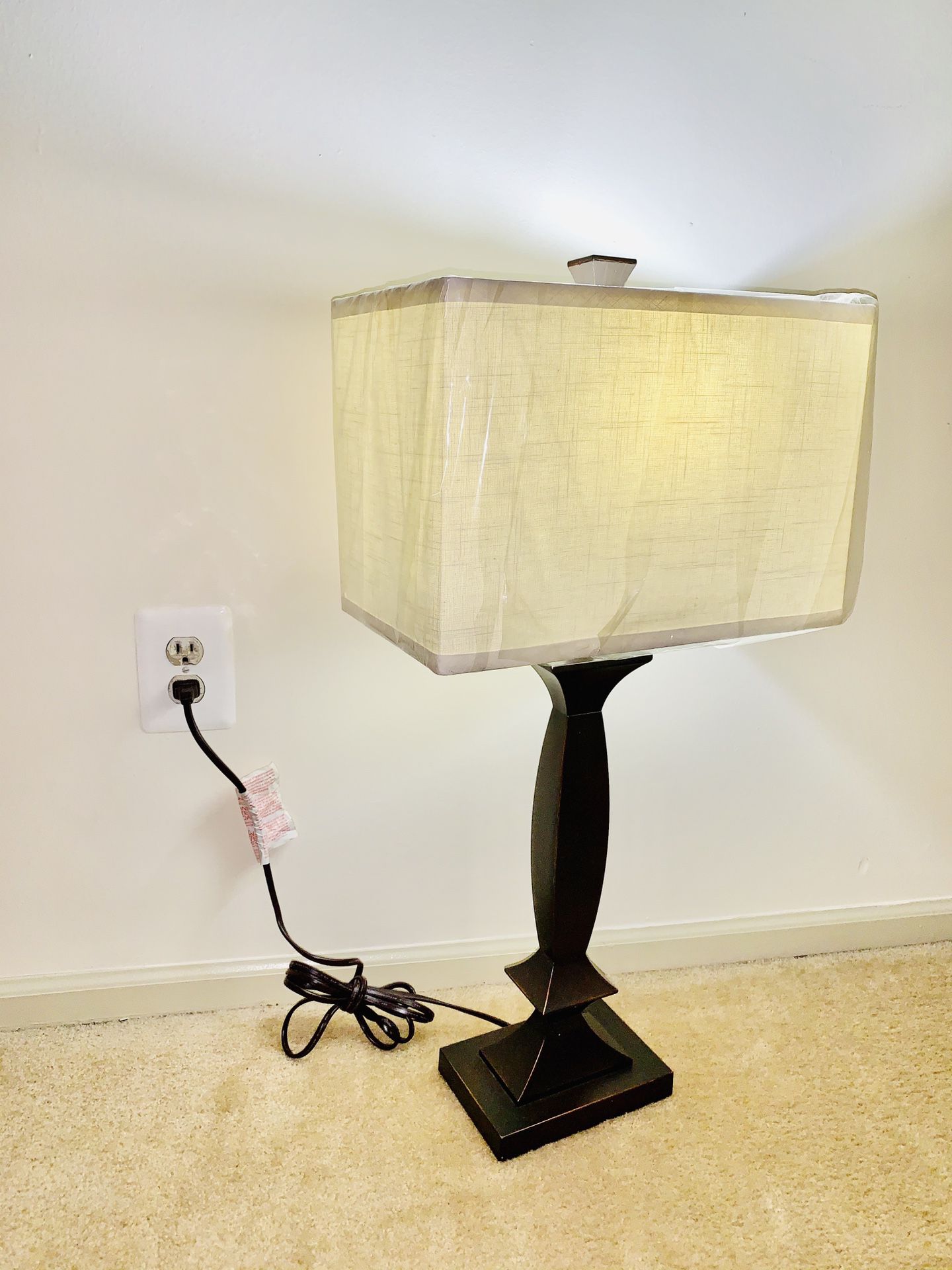 Crate and Barrel Brass Table Lamp