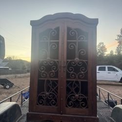 corner cabinet with wine rack 