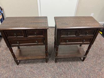 Two side tables