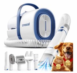 Oneisall Pet Grooming Vacuum & Hair Clipper Kit