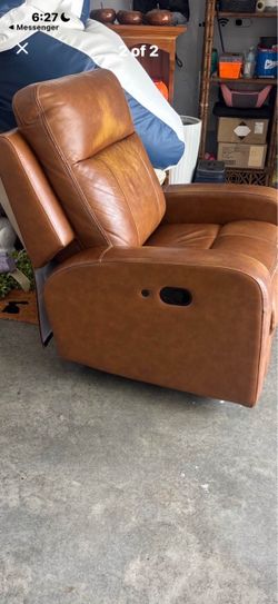 Cognac colored reclining Chair