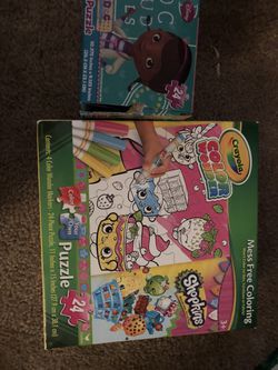 Shopkins mess free coloring by crayola plus puzzle Thumbnail