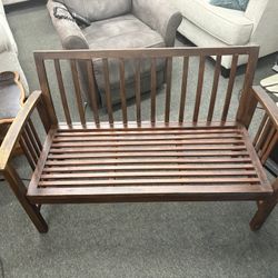 Mission Style Solid Wood Bench