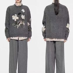 (NWT) JNBY Wool/Cashmere Gray Pants (Size 26)