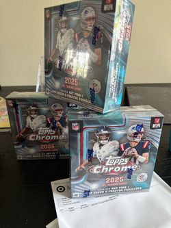 Topps Chrome MEGA cards box football 2025 NFL SEALED