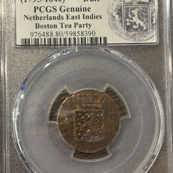 Boston Tea Party Coin – PCGS Certified Colonial Duit