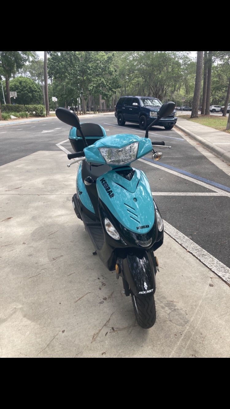 2022 50cc Moped Scooter Teal Icebear Rocket