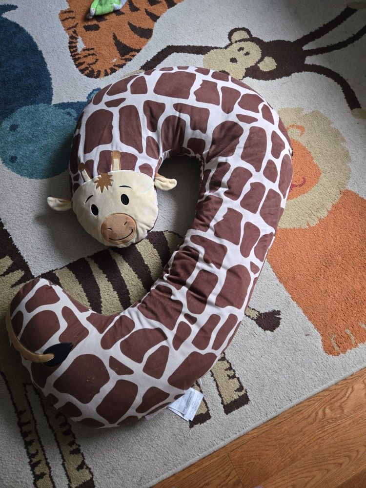 Giraffe Print Baby Pillow
