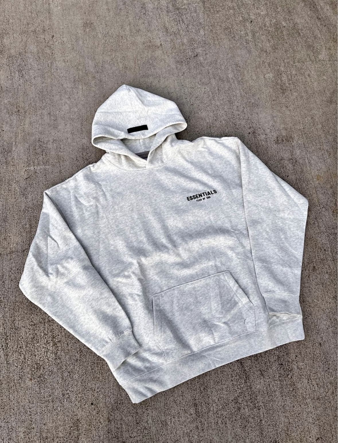 Light Oatmeal Essentials Hoodie