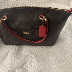 Coach Purse Red In Good Conditions 