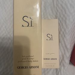 Si  By Giorgio Armani Perfume And Lotion 