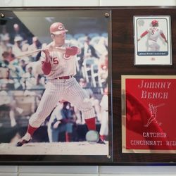 Johnny Bench Plaque
