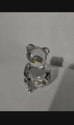 PRINCESS HOUSE CRYSTAL BEAR FIGURINE - PAPERWEIGHT 3.5"×2.5" - V80