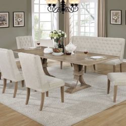 7pc Extendable Dining Set
