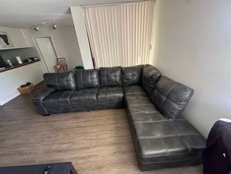 Leather Sectional Couch