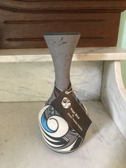 Vintage Hopi Bird Porcelain Vase