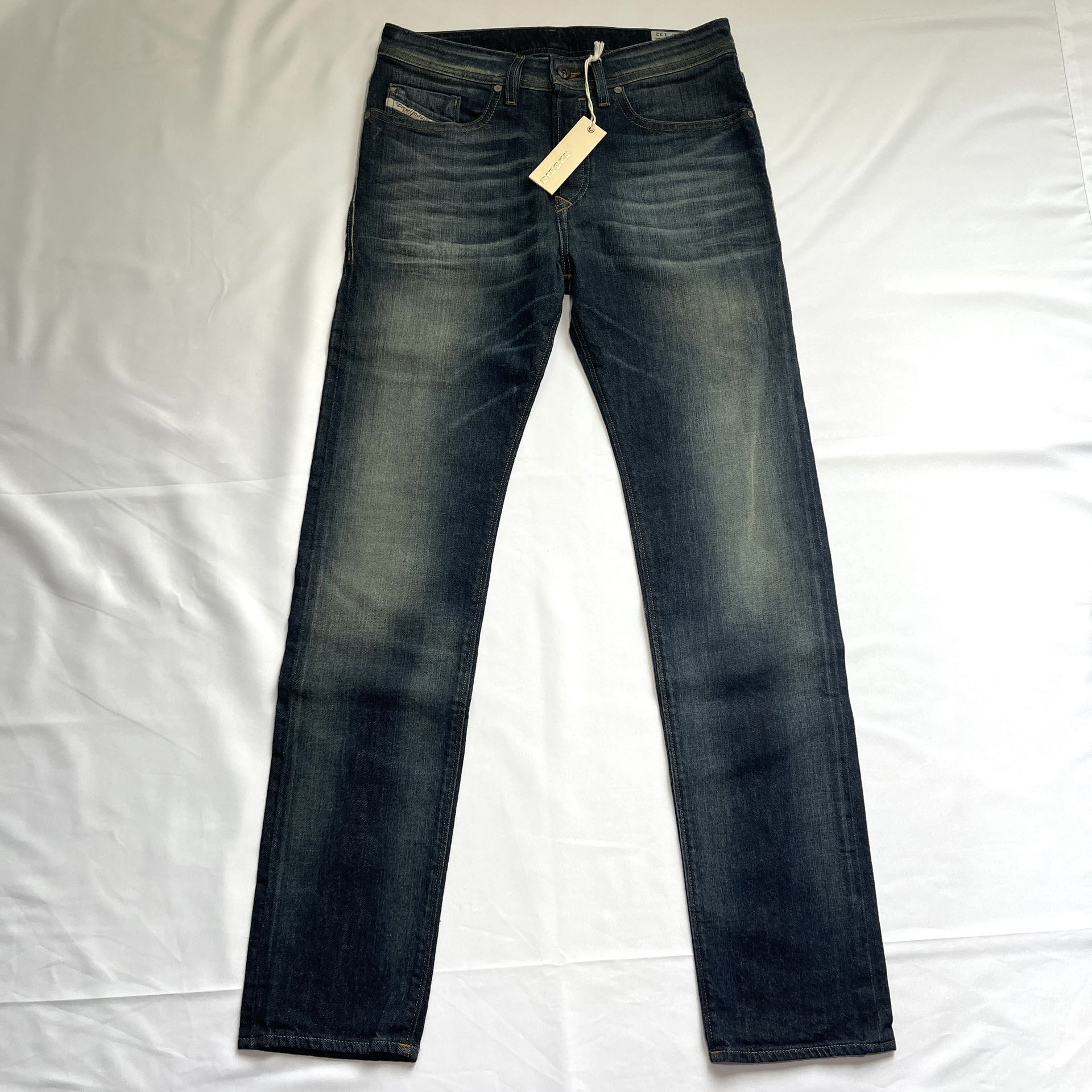 New Men Diesel Buster Regular Slim Tapered Denim Stretch Jeans Bottom W29 L32