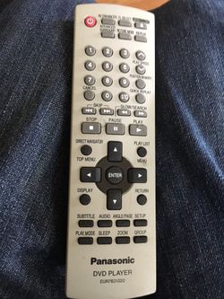 Panasonic DVD player remote control