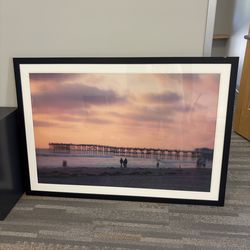 Framed beach art