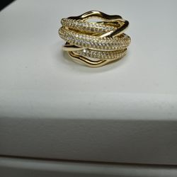 Beautiful Elegant Ring 14K Gold Laminated High quality material