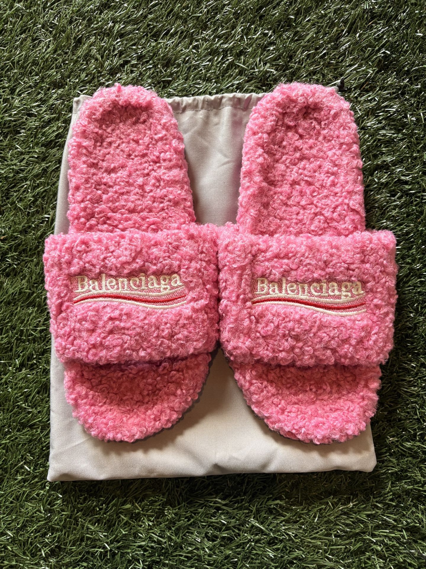 Pink Balenciaga Slides Size 10-12