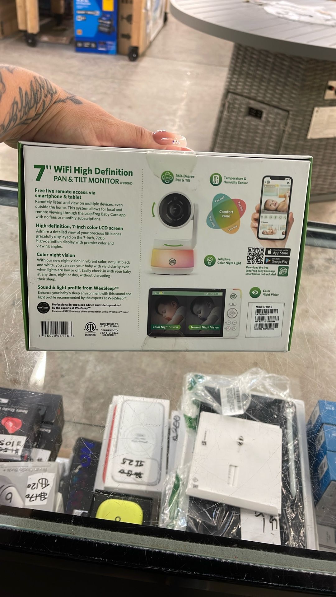 7 Inch WiFi High Definition Pan And Tilt Monitor
