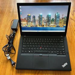 14 inches Lenovo ThinkPad T470 Laptop Win11 Pro i5 @2.4GHz SSD 256Gb RAM 16Gb Microsoft Office 2021 Option 