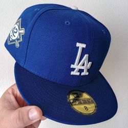 Size 8 Los Angeles Dodgers New Era 59Fifty Jackie Robinson 42 Side Patch Fitted Hat