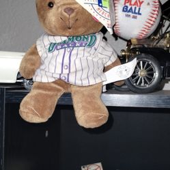 BRAND NEW VINTAGE 1999 MLB DIAMONDBACKS TEDDY BEAR WEARING JERSEY!!