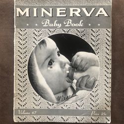 Vintage 1943 Minerva Knit Baby Fashion Patterns Instruction Magazine GC