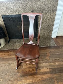 Antique Wood Rocking Chair 