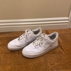 White Air Force 1s Womens Size 9