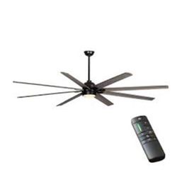 Home Decorators Collection Cordoba 96 in. Integrated LED Indoor/Outdoor Matte Black Ceiling Fan with Light and Remote Control