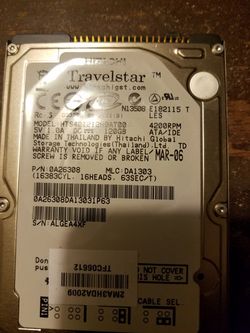 Laptop hard drive