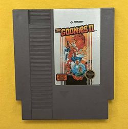 The Goonies II 2 Nintendo Entertainment System NES 1987 game 5 screw cartridge 